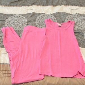 Victoria's Secret Pink Pajama Set MED - LONG